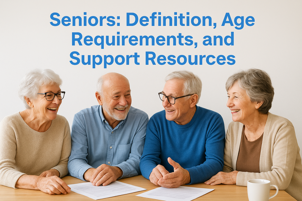 Seniors: Definition, Age Requirements, and Support Resources